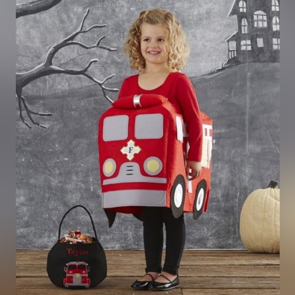 Pottery Barn Kids Red Fire Truck Costume